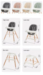 Chaise haute scandinave pied  en métal couleur bois , plusieurs coloris dispo
