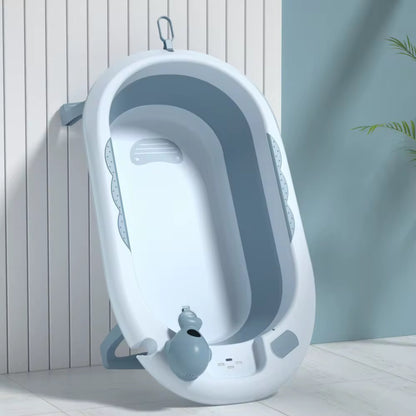 🛁 Baignoire pliable pour bébé avec thermomètre   Confort ; sécurité dès la naissanc