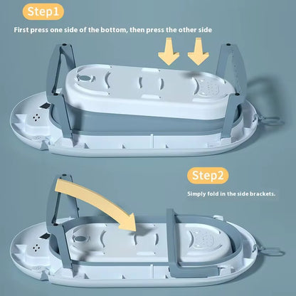 🛁 Baignoire pliable pour bébé –avec thermomètre  Confort ; sécurité dès la naissance