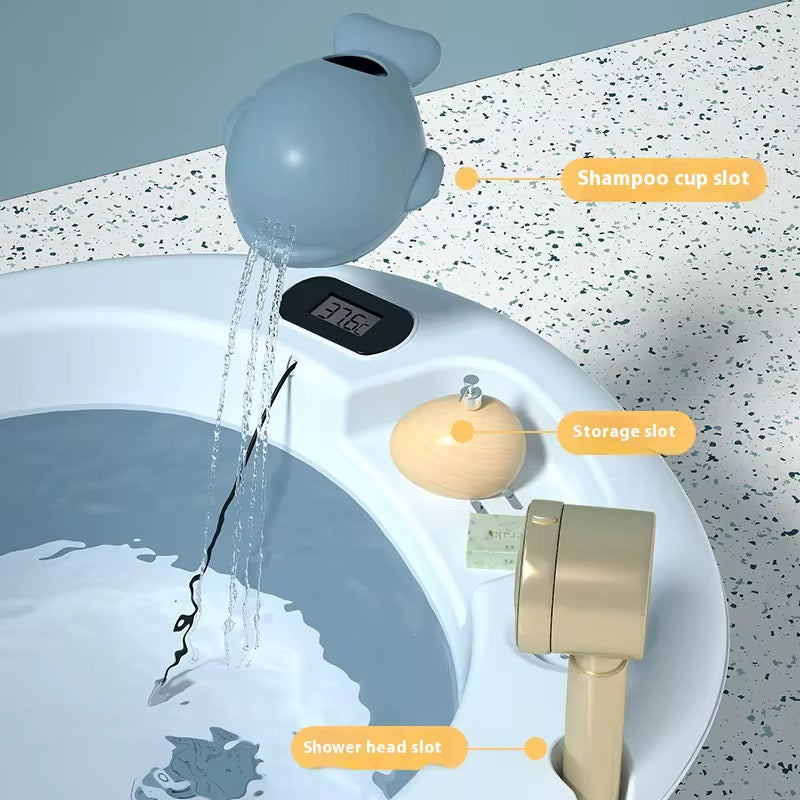 🛁 Baignoire pliable pour bébé avec thermomètre   Confort ; sécurité dès la naissanc