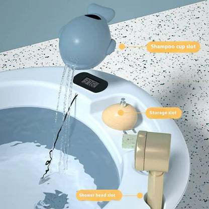 🛁 Baignoire pliable pour bébé avec thermomètre   Confort ; sécurité dès la naissanc