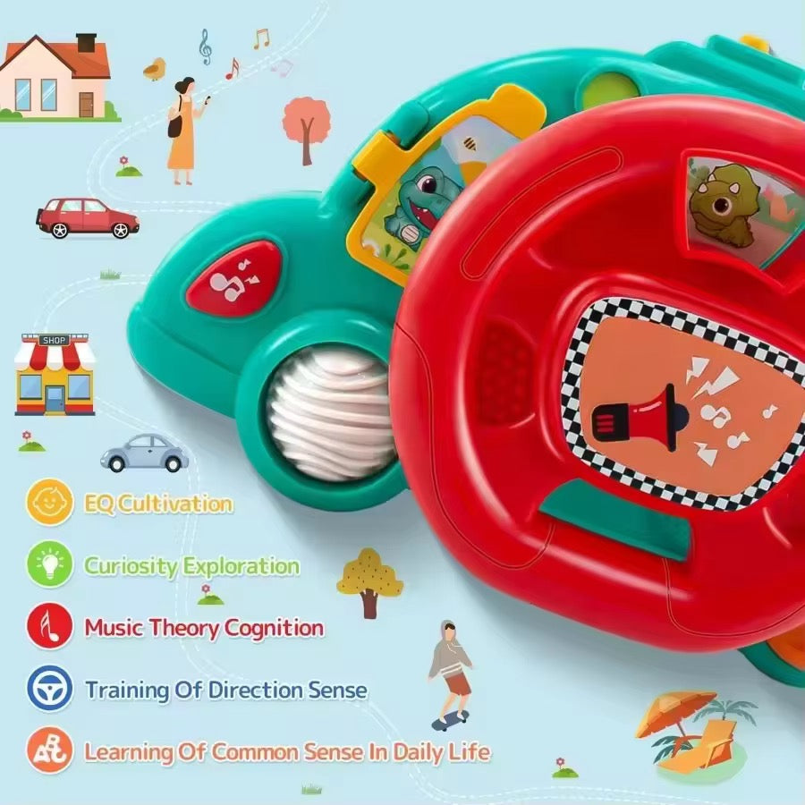 Volant Interactif Éducatif pour Bébé – Jouet Musical d’Éveil