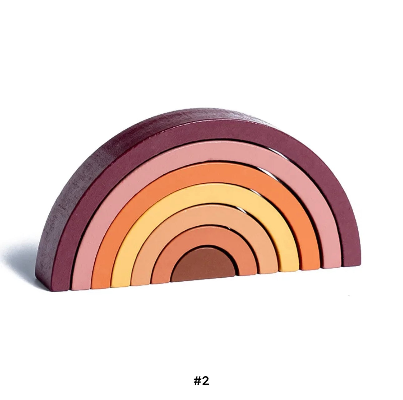 Arc-en-ciel Empilable en Bois : Une Invitation à la Créativité et à l'Éveil 🌈✨
