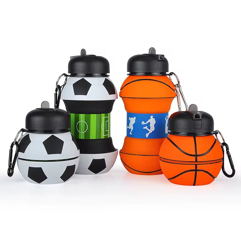 Gourde Pliable en Silicone  500ml ou 1l basket ;foot