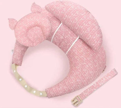 coussin d'allaitement ergonomique avec sangle de taille réglable et housse en coton amovible