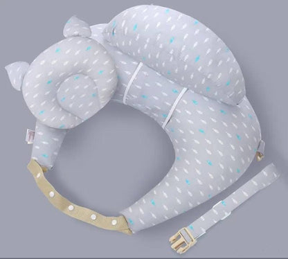 coussin d'allaitement ergonomique avec sangle de taille réglable et housse en coton amovible
