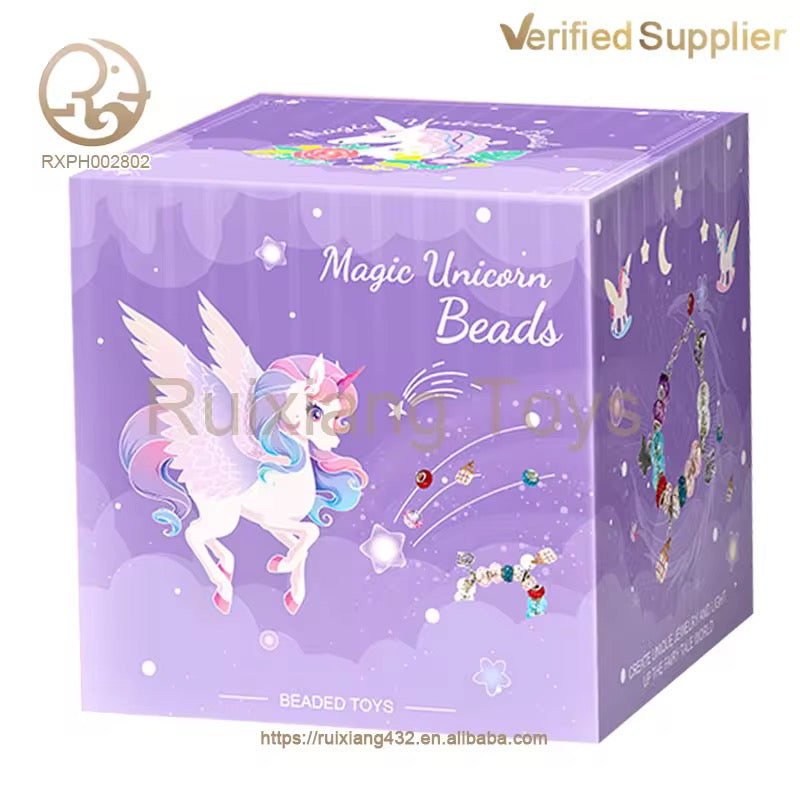 ✨ Coffret Créatif de Bijoux Licorne – Le Cadeau Idéal pour les Petites Créatrices ✨