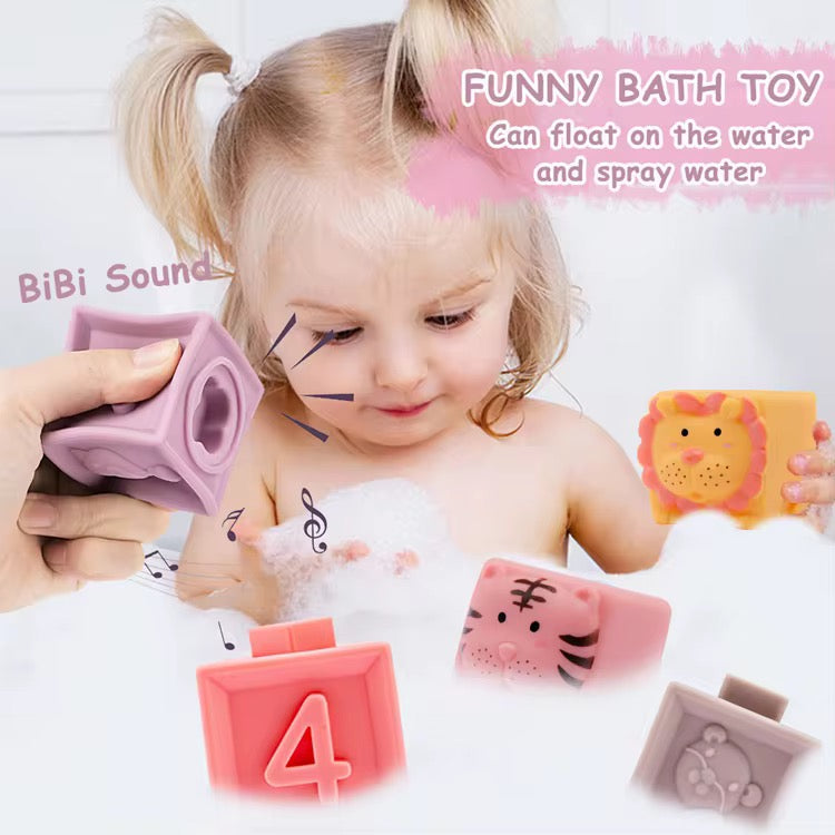 ❤️💚🩷Blocs de Construction Souples pour Bébé – Éducatifs et Sensoriel