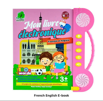 LIVRE ELECTRONIQUE BILINGUE FRANCAIS - ANGLAIS POUR ENFANTS DE 3 à 12 ANs (Copie)