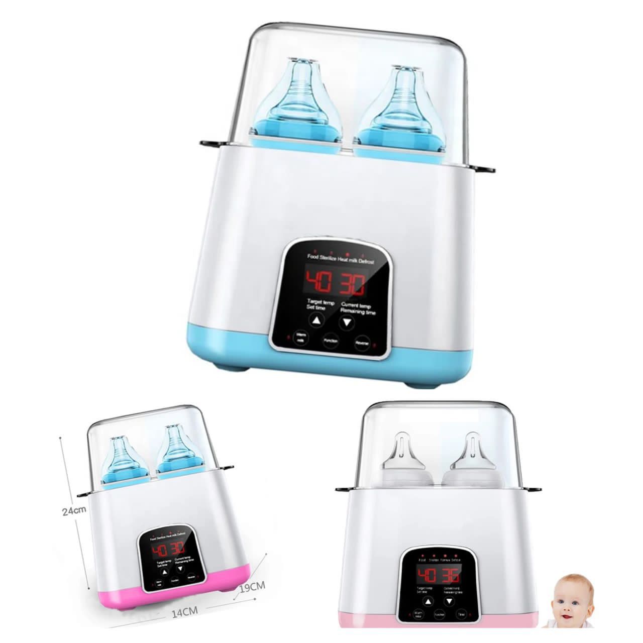 Chauffe-Biberon & Stérilisateur Double Électrique – Bottle Warmer & Sterilizer