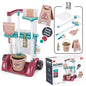 Kit de Ménage Enfant Éducatif 13 Pièces – Chariot de Nettoyage Complet sur Roulettes