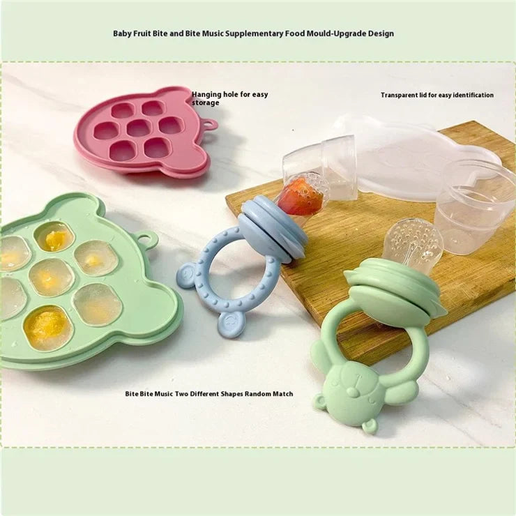 Tetine Grignoteuse bébé - sans BPA+ moule à glace SOULAGE DENTITION