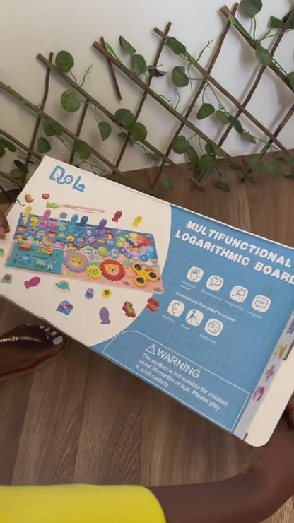 Tableau d’Activité Montessori Multifonction – Le Jeu Éducatif Complet pour Grandir en S’Amusant !