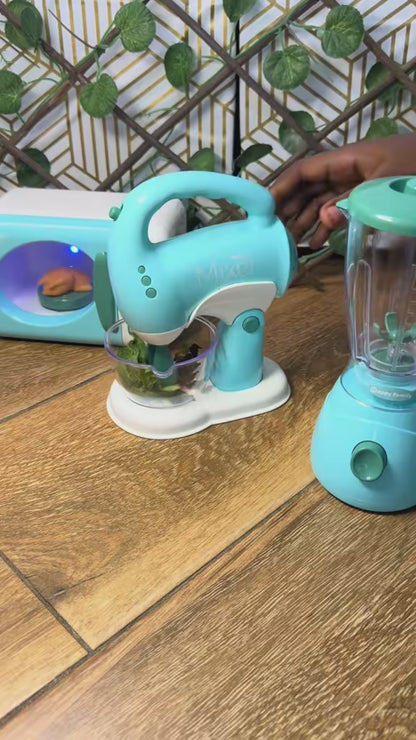 🍓Cuisine Jouet Électroménager Enfant – Set Blender, Micro-ondes ,Mixeur