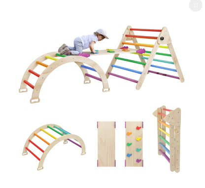 Triangle de Pikler  tout en couleur